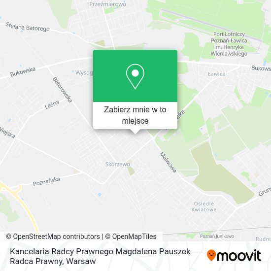 Mapa Kancelaria Radcy Prawnego Magdalena Pauszek Radca Prawny