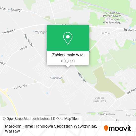 Mapa Maroxim Firma Handlowa Sebastian Wawrzyniak