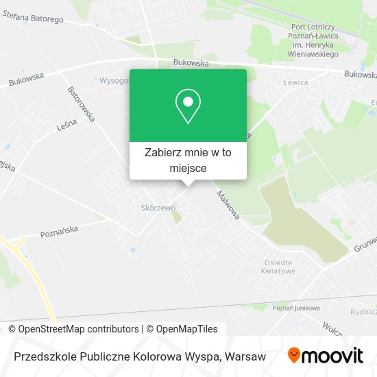 Mapa Przedszkole Publiczne Kolorowa Wyspa