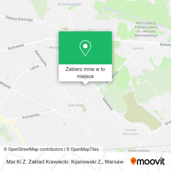 Mapa Mar.Ki.Z. Zakład Krawiecki. Kijanowski Z.