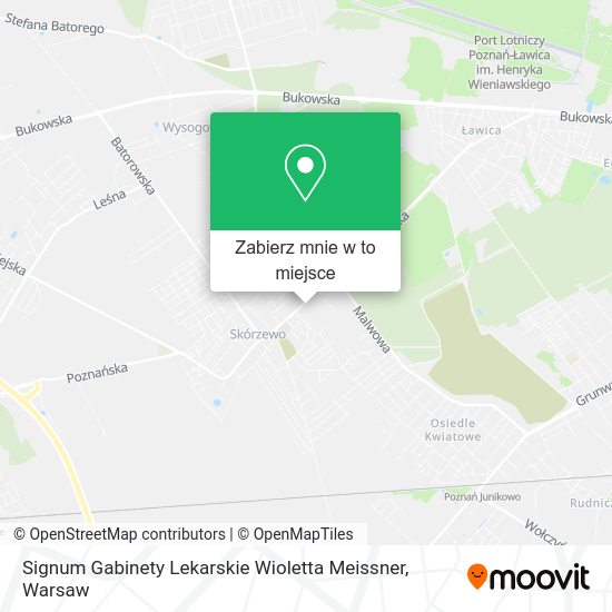 Mapa Signum Gabinety Lekarskie Wioletta Meissner