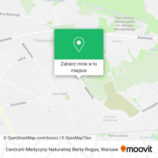 Mapa Centrum Medycyny Naturalnej Berta Rogus