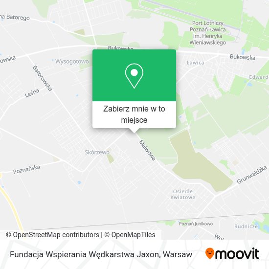 Mapa Fundacja Wspierania Wędkarstwa Jaxon