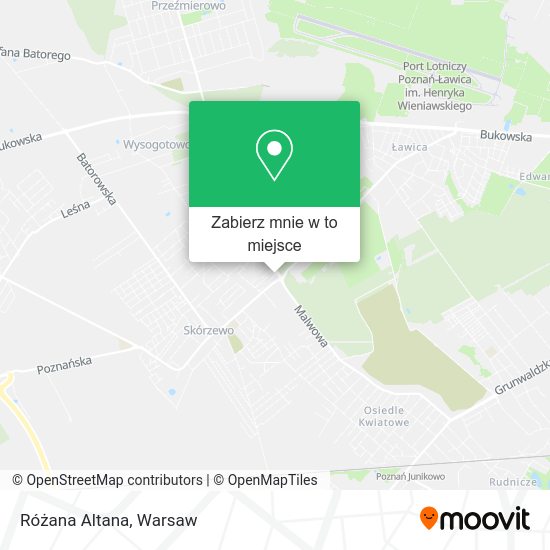 Mapa Różana Altana