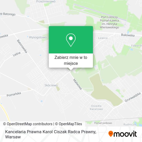 Mapa Kancelaria Prawna Karol Ciszak Radca Prawny