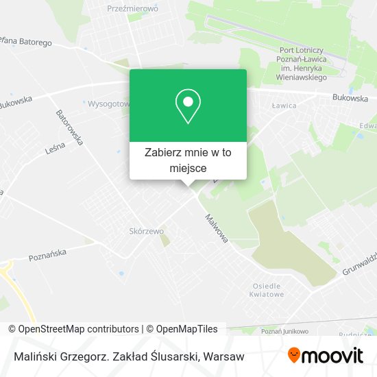 Mapa Maliński Grzegorz. Zakład Ślusarski