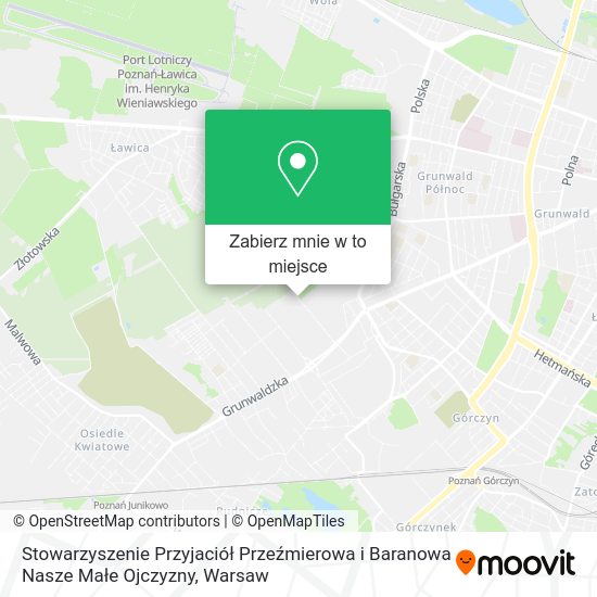 Mapa Stowarzyszenie Przyjaciół Przeźmierowa i Baranowa Nasze Małe Ojczyzny