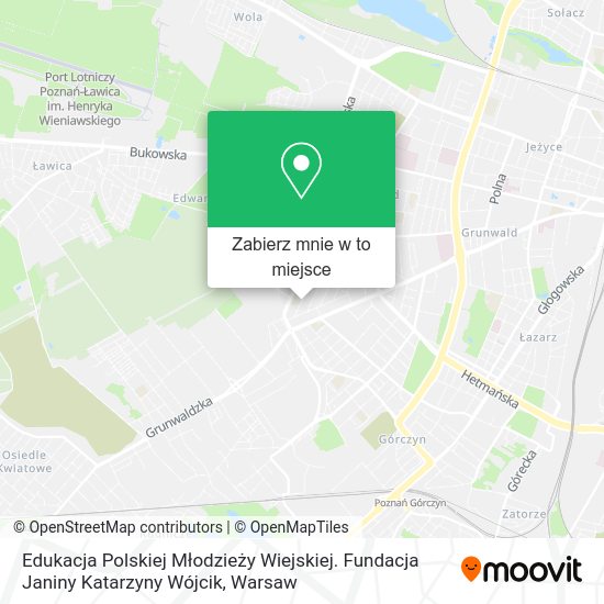 Mapa Edukacja Polskiej Młodzieży Wiejskiej. Fundacja Janiny Katarzyny Wójcik