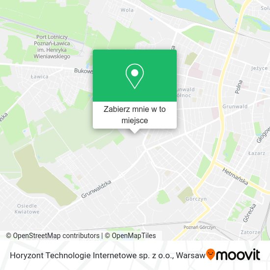 Mapa Horyzont Technologie Internetowe sp. z o.o.