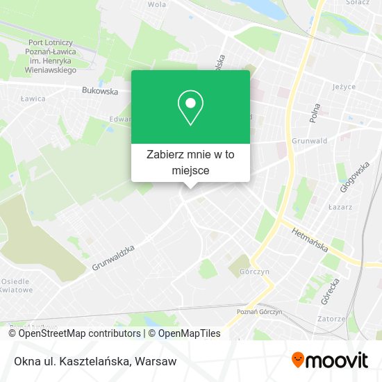 Mapa Okna ul. Kasztelańska