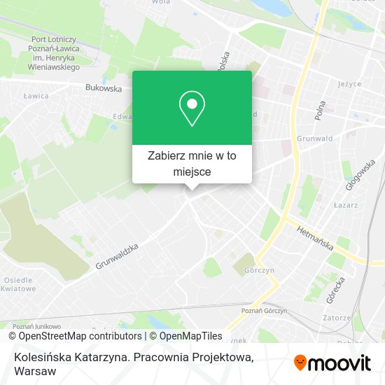 Mapa Kolesińska Katarzyna. Pracownia Projektowa