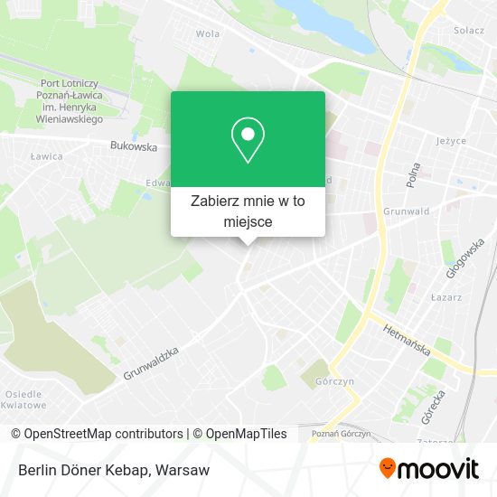 Mapa Berlin Döner Kebap