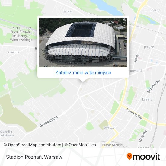 Mapa Stadion Poznań