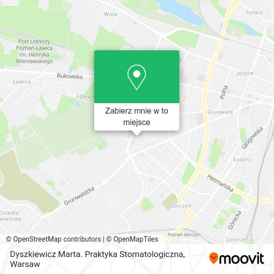 Mapa Dyszkiewicz Marta. Praktyka Stomatologiczna