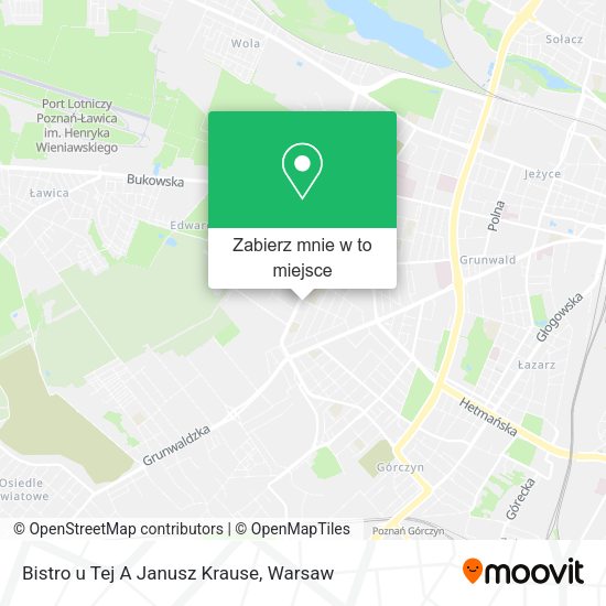 Mapa Bistro u Tej A Janusz Krause