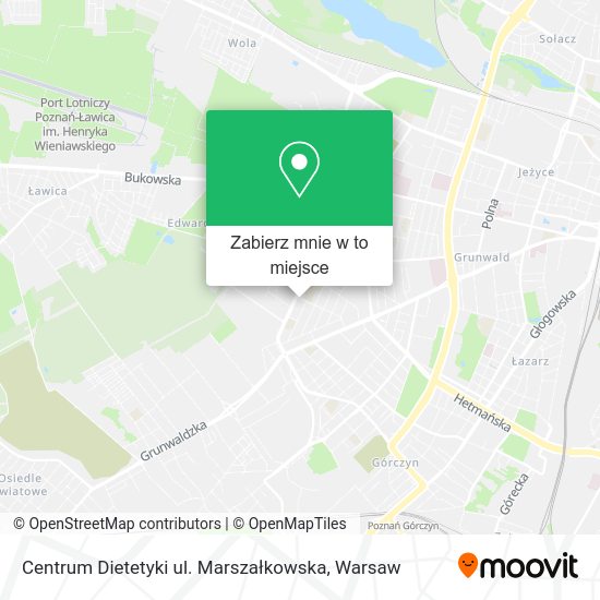 Mapa Centrum Dietetyki ul. Marszałkowska