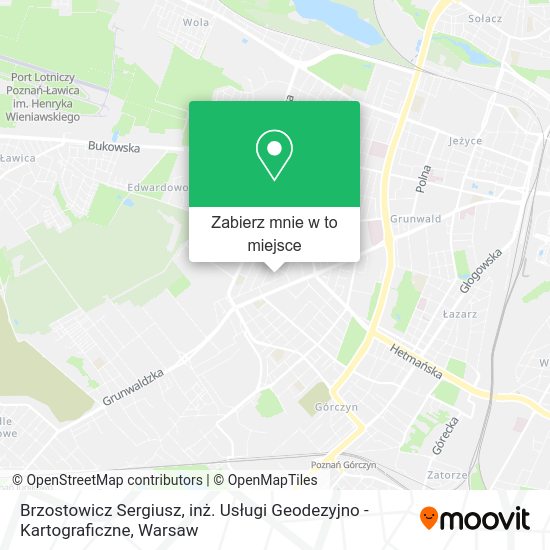 Mapa Brzostowicz Sergiusz, inż. Usługi Geodezyjno - Kartograficzne