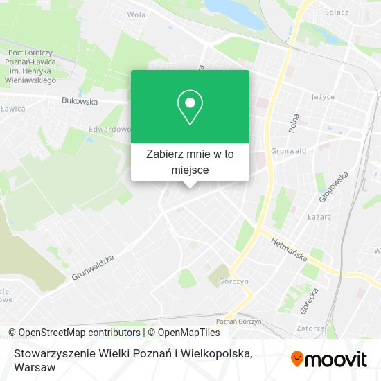 Mapa Stowarzyszenie Wielki Poznań i Wielkopolska