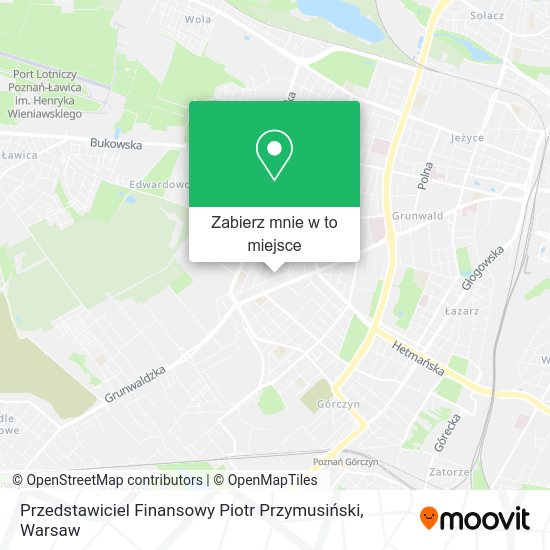 Mapa Przedstawiciel Finansowy Piotr Przymusiński