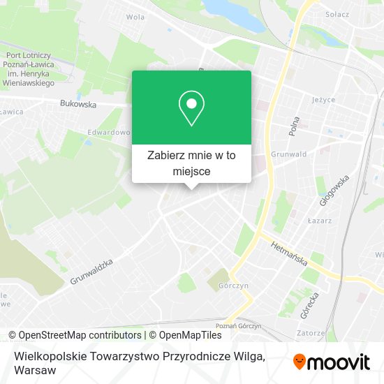 Mapa Wielkopolskie Towarzystwo Przyrodnicze Wilga