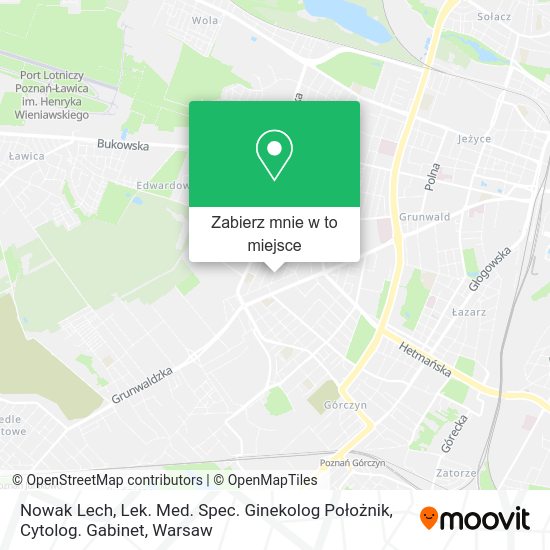 Mapa Nowak Lech, Lek. Med. Spec. Ginekolog Położnik, Cytolog. Gabinet