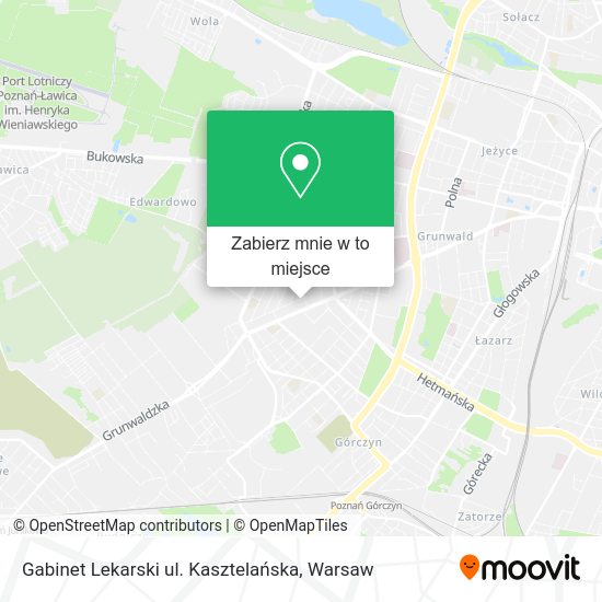 Mapa Gabinet Lekarski ul. Kasztelańska