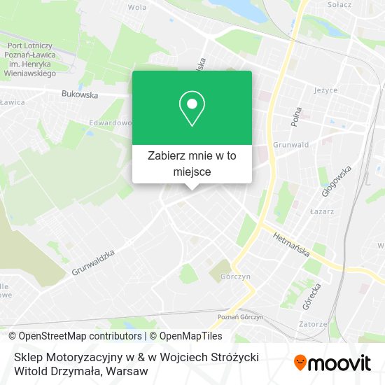 Mapa Sklep Motoryzacyjny w & w Wojciech Stróżycki Witold Drzymała