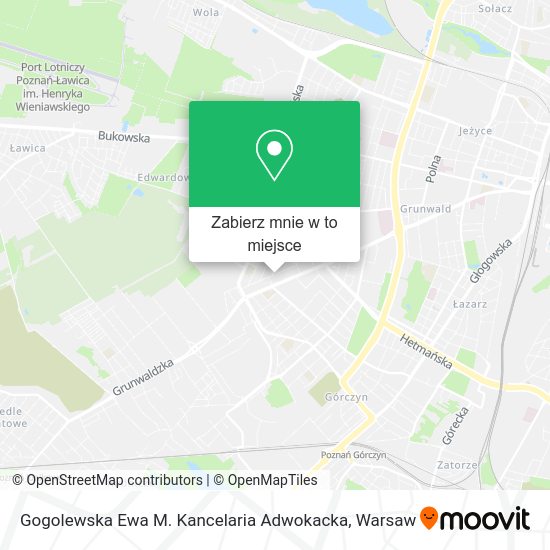 Mapa Gogolewska Ewa M. Kancelaria Adwokacka