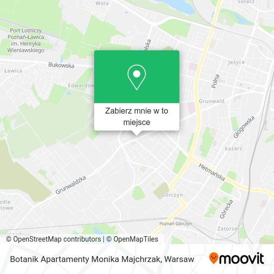 Mapa Botanik Apartamenty Monika Majchrzak