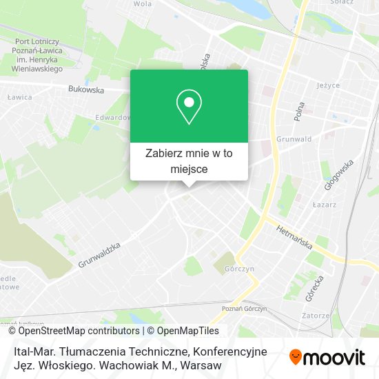 Mapa Ital-Mar. Tłumaczenia Techniczne, Konferencyjne Jęz. Włoskiego. Wachowiak M.