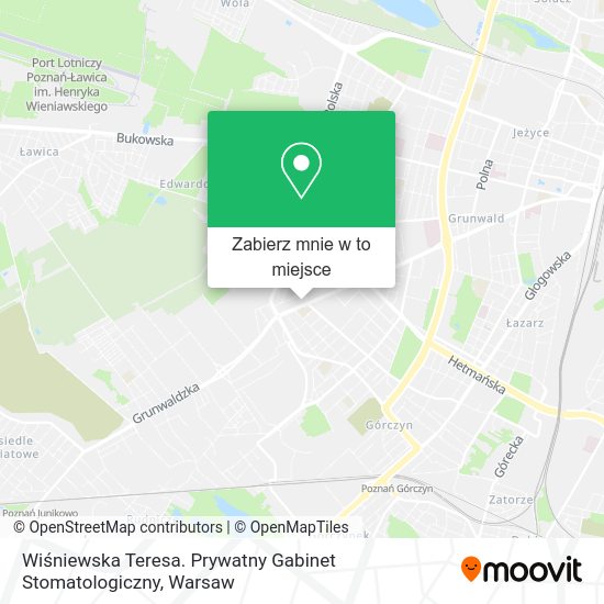 Mapa Wiśniewska Teresa. Prywatny Gabinet Stomatologiczny