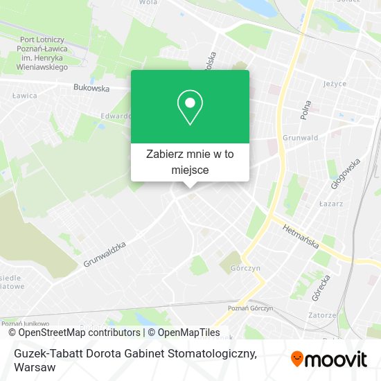 Mapa Guzek-Tabatt Dorota Gabinet Stomatologiczny