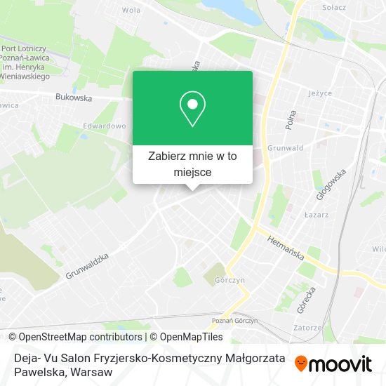 Mapa Deja- Vu Salon Fryzjersko-Kosmetyczny Małgorzata Pawelska