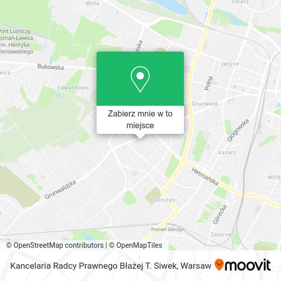 Mapa Kancelaria Radcy Prawnego Błażej T. Siwek