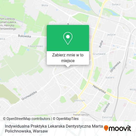 Mapa Indywidualna Praktyka Lekarska Dentystyczna Marta Polichnowska