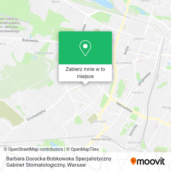 Mapa Barbara Dorocka-Bobkowska Specjalistyczny Gabinet Stomatologiczny