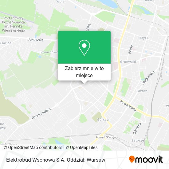 Mapa Elektrobud Wschowa S.A. Oddział