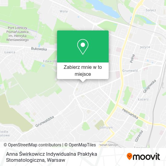 Mapa Anna Świrkowicz Indywidualna Praktyka Stomatologiczna