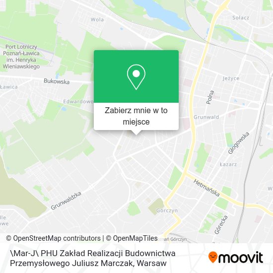 Mapa \Mar-J\ PHU Zakład Realizacji Budownictwa Przemysłowego Juliusz Marczak