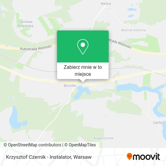 Mapa Krzysztof Czernik - Instalator