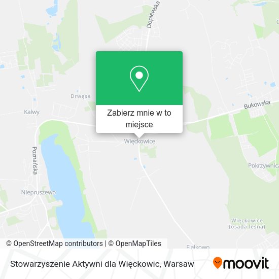 Mapa Stowarzyszenie Aktywni dla Więckowic