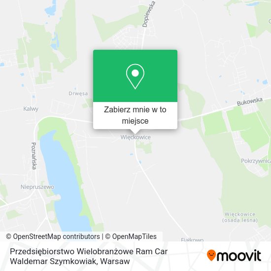 Mapa Przedsiębiorstwo Wielobranżowe Ram Car Waldemar Szymkowiak