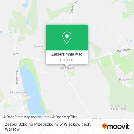 Mapa Zespół Szkolno Przedszkolny w Więckowicach