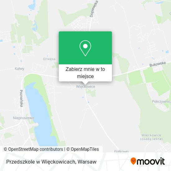 Mapa Przedszkole w Więckowicach