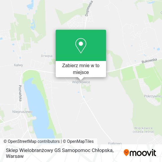 Mapa Sklep Wielobranżowy GS Samopomoc Chłopska