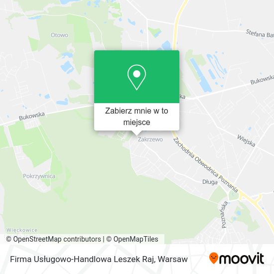 Mapa Firma Usługowo-Handlowa Leszek Raj