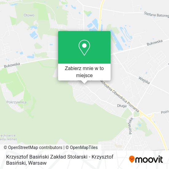 Mapa Krzysztof Basiński Zakład Stolarski - Krzysztof Basiński