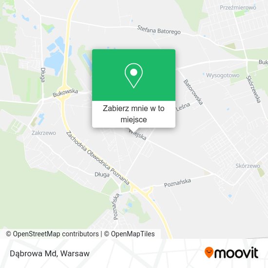 Mapa Dąbrowa Md