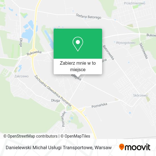 Mapa Danielewski Michał Usługi Transportowe