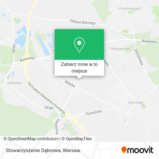 Mapa Stowarzyszenie Dąbrowa